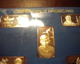 Robert E Lee, Samuel Morse, Jim Thorpe, Clara Barton and Daniel Boone