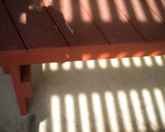 Bench   part of a pic-nic table set  photo of table not available