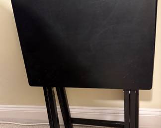 2 Black TV Trays