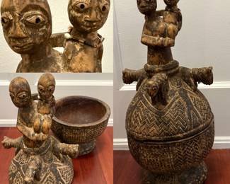 African vessel for water, foodstuffs, or for symbolic rites
