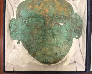  bronze death/funerary mask