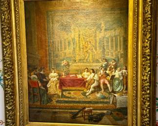 19th C oil on canvas PARIS