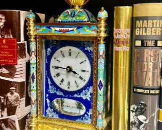 Campleve Brass Glass Clock French