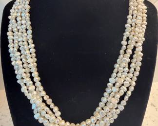 Multi-strand Pearl Necklace
