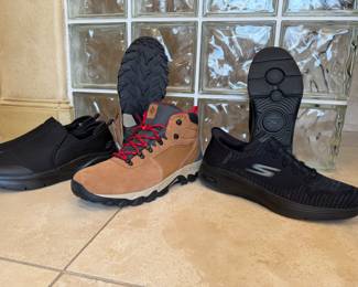 NEW Columbia Hiking Boots, Sketchers Slip-in Men’s Shoes