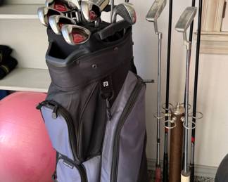 Golf Clubs, golf balls, etc. 