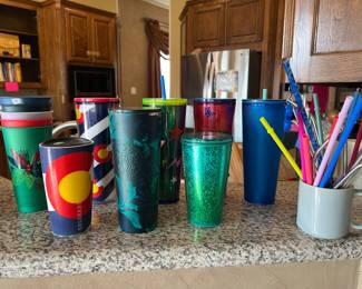Starbucks, collectible tumblers, and straws