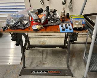 Black & Decker workmate along with more tools