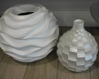 Harp & Finial “Eris”  Vase. MCM.  $45 Artichoke Vase. ,  MCM       $15.     ($50 for pair )