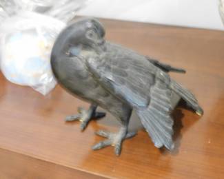 vintage Japanese cast iron figural pigeon garden sculpture. At auction these have sold for $200 - $400.    $80 