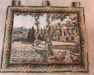 Vintage French tapestry wall hanging
