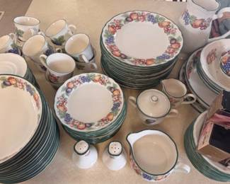 Epoch 'Market Day' pattern dinnerware