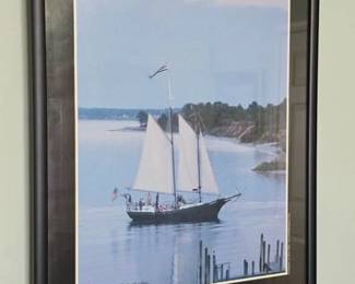 Signed and framed Urbanna Oyster Festival poster