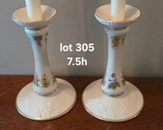 Pair of Lenox 'The Constitution Candlesticks'
