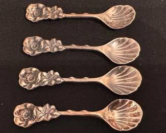 Miniature silver sterling spoons
