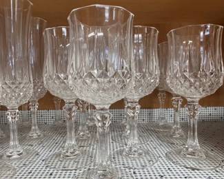 Wine, water and champagne stemware