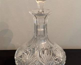 Cut glass decanter