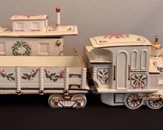 Lenox 'Holiday Junction Collection' Christmas train cars