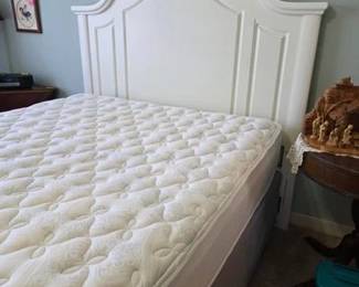 Queen size mattress set bed frame and headboard