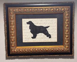 Framed silhouette art print