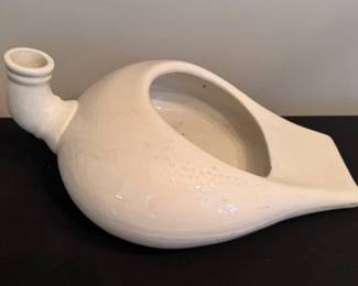 Antique bedpan urinal