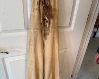 Leather Indian dress.  