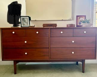 The stain glass lamp I blacked out was never in the sale.  I used this picture of this dresser that the family sent me and I didn’t notice the stain glass lamp until early Thursday morning.  Sorry. 