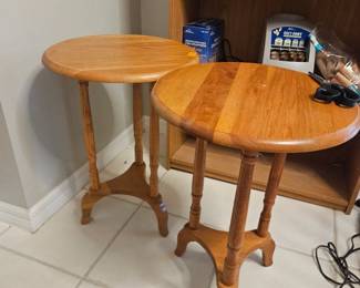 Left table 30" tall $40, right table 29" tall $25