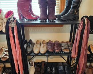 Metal folding shelf not for sale - property of Seasons