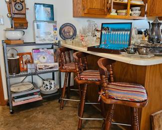 Metal folding shelf not for sale - property of Seasons