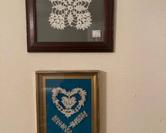 Framed needlework 