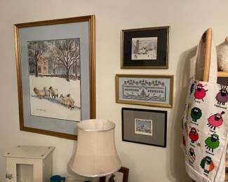 Some of the lamb and sheep wall decor