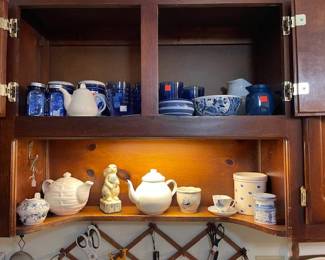 Kitchen blue & White items