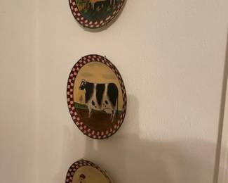 Fun folk art plates