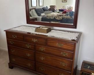 Virginia Galleries (Henkel Harris) dresser and mirror