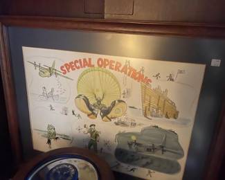 Original framed presentation art