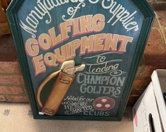 Lots of golf items, gear, collectibles, books