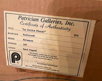 Info on the signed floral print