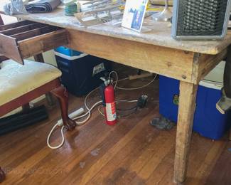 Antique primitive table