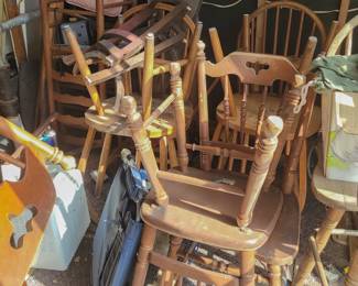 Selection of chairs - some are projects