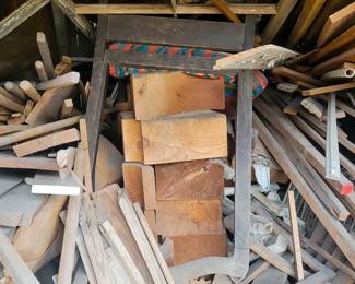 View of the wood shed