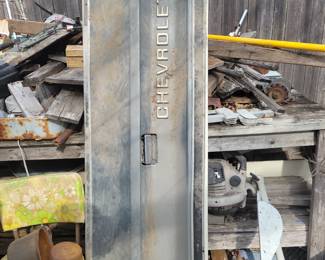Vintage Chevrolet tailgate