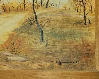 Original painting signed M. Offerman, '77