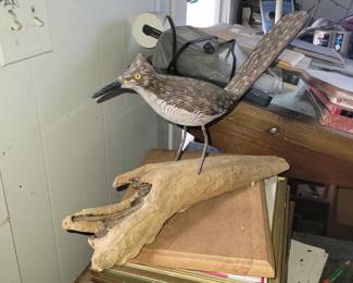 Hand carved bird