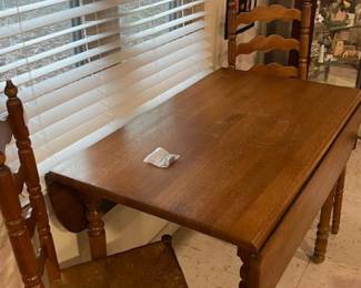 Drop Leaf table, Ethan Allen chairs