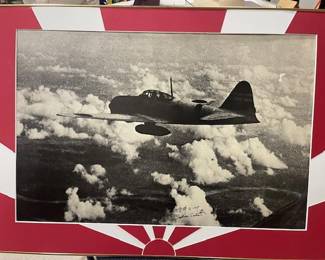 WW2 signed photo of Japanese aircraft