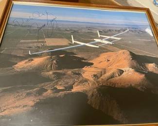 Signed photo of aircraft