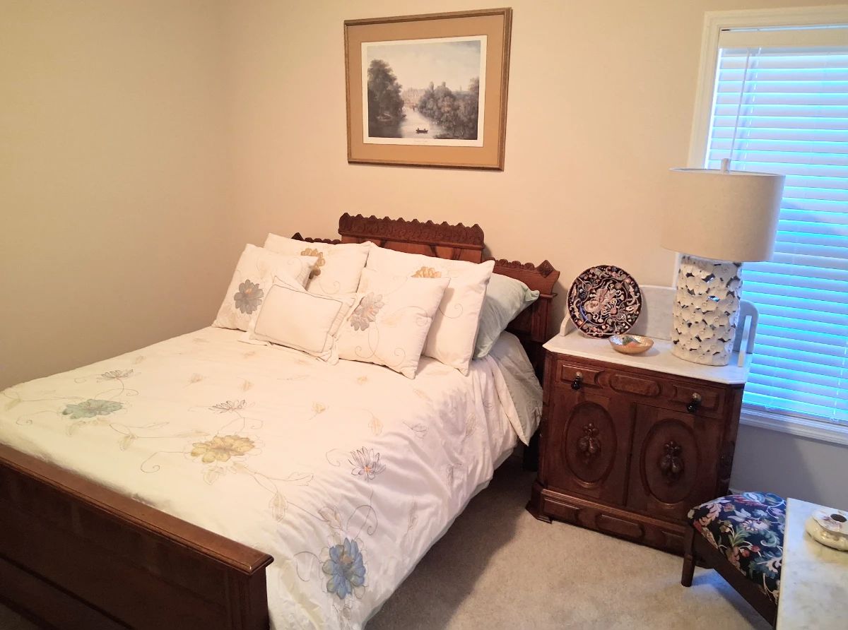 Antique Eastlake Bed and Washstand