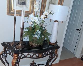 Maitland Smith Marble Top Console Table 