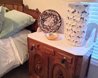 Eastlake Marble Top Washstand 